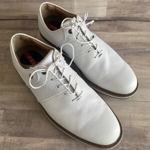 DryJoys Premier Series With Ortholite ECO Plus 1945 White Mens Golf Shoes 11.5 M